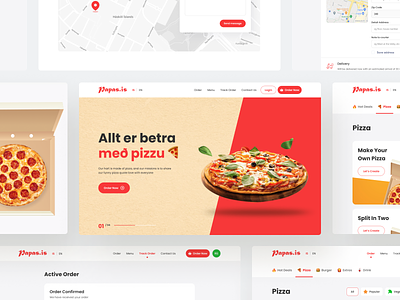 Papas Pizza - Web design agency design food mobile order website pizza ui user interface ux viska web web design web development