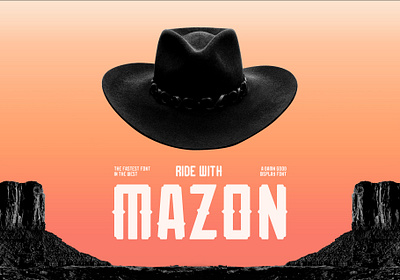 20 1103 MAZON FONT PRESENTATION 1820x1214 004 hat type typedesign typeface typography western wild