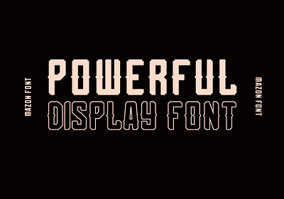 Mazon - Powerful Display Font display display font font free lettering type typedesign typography west