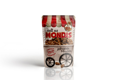 roasted almonds bag design almonds graphic design illustration logo roasted snack sugar