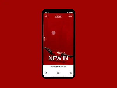 Menu Design: Fashion App Concept fashion app fashion design interaction menu menu design mobile mobile app navigation bar navigation menu ui