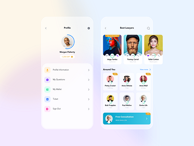 Lawyers Dircetory | Yasa app clean design design landing page minimal sketch ui ux