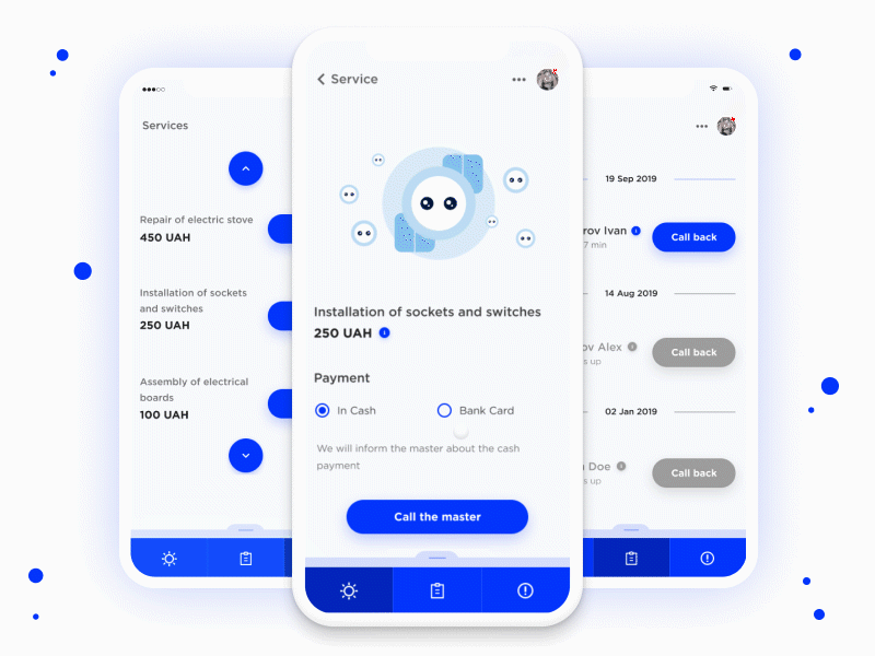 Volt animation app design illustration minimal mobile ui userflow ux