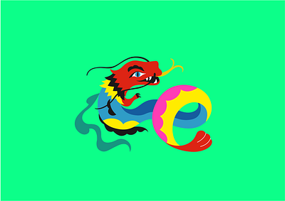 Character for Hokku restaurant 2dillustration asia brand branding cafe character dragon illustration japan logo restaurant vector