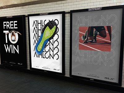 Subway AD Athlono behance behance project behancereviews billboard billboard design brand brand design brand identity brandidentity branding branding and identity branding design branding identity logotype poster poster design posters sports branding sportwear subway