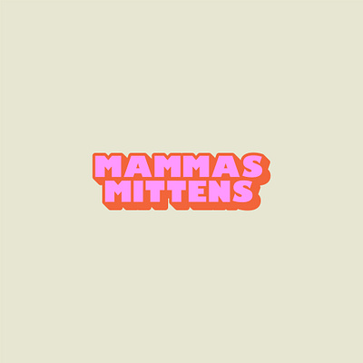 Mammas Mittens - 80s 80s animals cat cats design designer font font design illustration mammasmittens minimalism minimalist minimalistic mittens retro type typedesign typeface wordmark