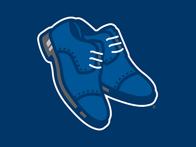 Blue Suede Shoes baseball branding design logo milb shoes sports suede