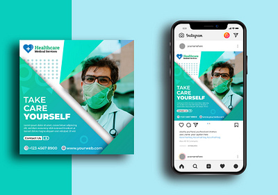 Virus Warning Social Media Post Design Template add design any add branding agency branding and identity branding concept branding design business add company add design designs facebook add facebook post faceebook cover instagram add instagram post minimal post virus visual design warning