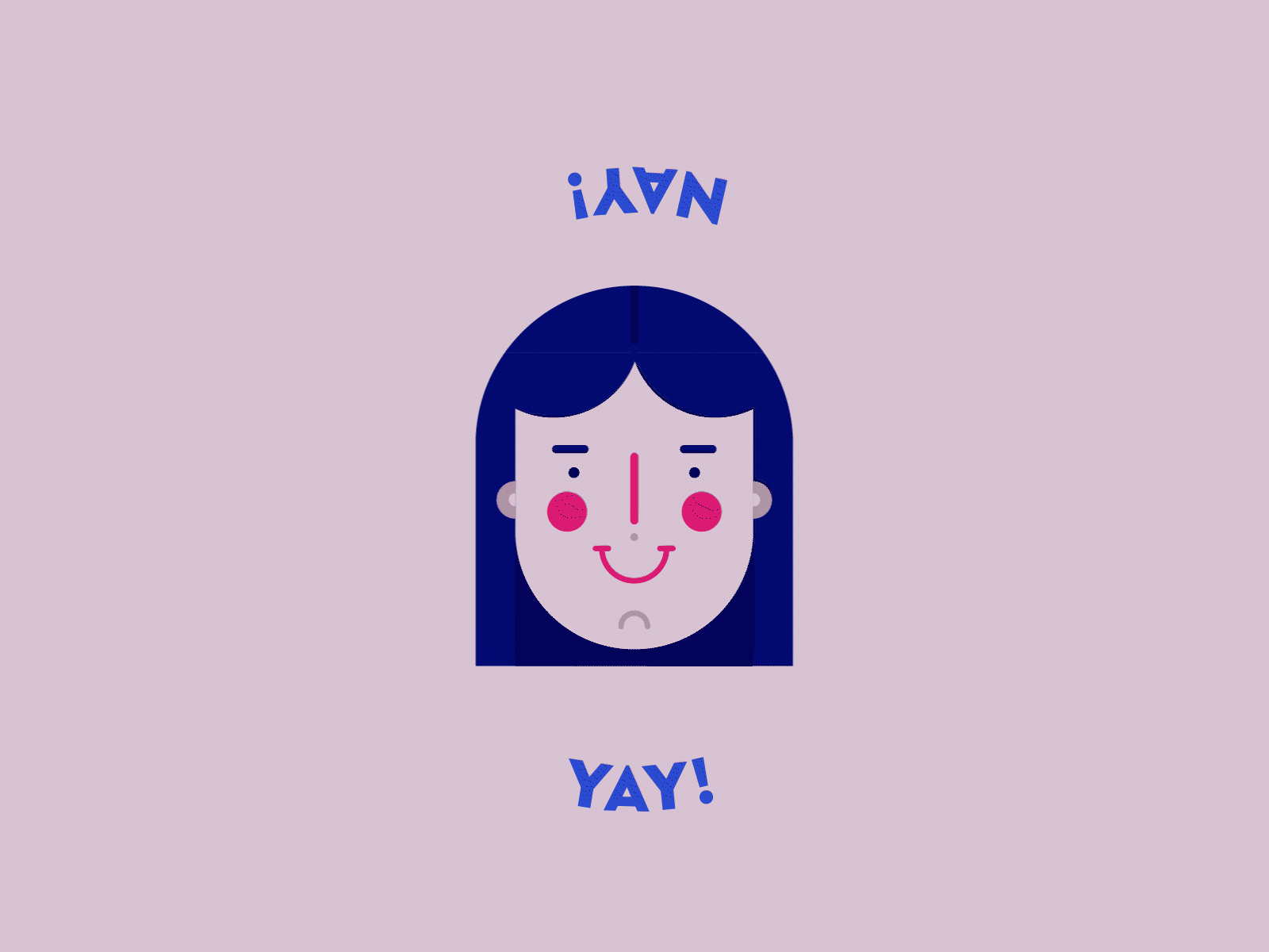 Yay Nay Loop after effects animation colorful design illustration illustrator loop animation vector