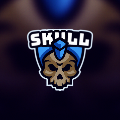 skull coreldraw design esport esportlogo esports forsale free good ilustrator logo mascot nice sport team trendinh