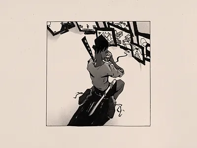 4th Chamber - Wu Tang Clan 4th chamber album artwork ghost killah gza illustration illustrator killah priest music music art rza samurai shogun assassin wu tang clan