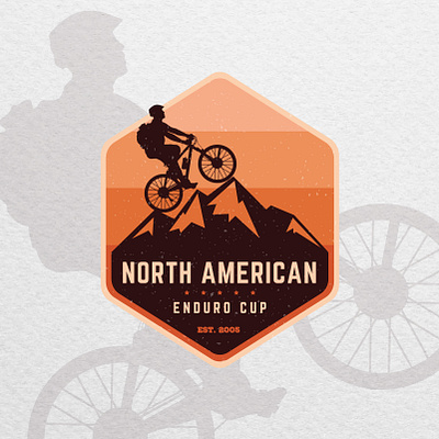 Vintage badge logo design for a mountain bike club bike bike logo bike ride biker bikers bikes graphic design graphicdesigner logo logo designer logodesigner mountain mountain bike mountain biking mountain logo mountains