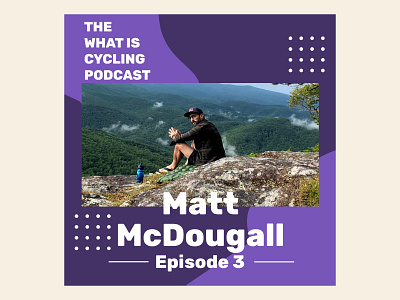 Podcast Episode Thumbnail branding color scheme cycling cycling podcast design graphic design illustration logo podcast podcast thumbnail sketch