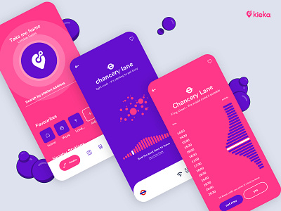 Kieka App Design app app design application branding clean clean ui design icon design kieka minimal modern app ui ux vector web