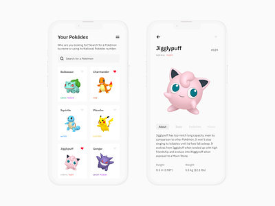Coletiv – Pokémon challenge app figma pokemon ui