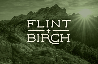 Flint + Birch Logo branding logo vector