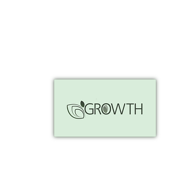 GROWTH art branding businesscard design flat icon illustration illustrator logo minimal vector