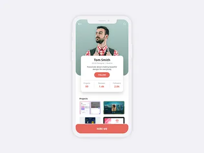 Profile UI Design app app design app designer clean dailyui dailyuichallenge flat likeforlike mobile app design modern rebound ui uidesign uiux user ux uxdesign uxdesignmastery