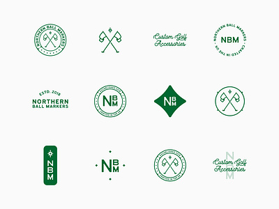 NBM // Brand Toolkit badge design badges brand brand design brand designer branding craft emblems golf icon identity logo logo design logo designer logotype symbol toolkit vintage