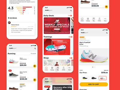 Shopping app for a sporting goods store app design app designer app development app development company fitness app mobile app design shopping app sporting goods