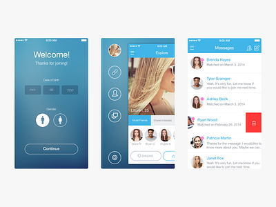 Match | Dating App Concept dating app research ui design uxdesign