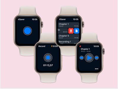 ⌚️ Apple Watch App app applewatch audio audio app design figma ios iosapp ui uiux watch