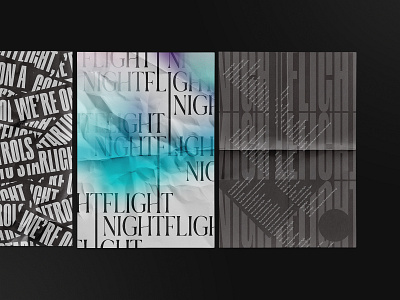 Franc Moody - Night Flight Concept Posters (Part Two) franc moody lyric music poster poster art poster artwork type typographic typography