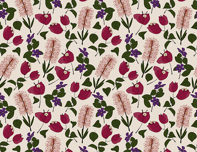 Bougainvilleas floral floral design patterns prints repeat pattern