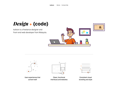 Personal Site Exploration figma illustrations illustrations／ui portfolio variants web design workspace