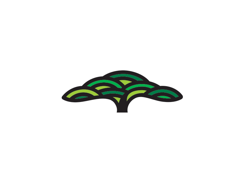 Just a tree, sprouting from the ground, asking you to save me design fun icon illustration logo vector