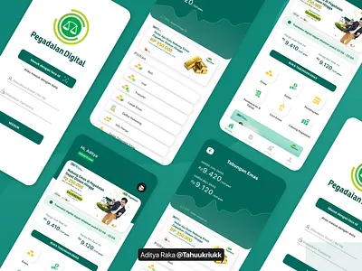 Redesign Pegadaian App app app ui ux indonesia designer mobile app design typography ui ux