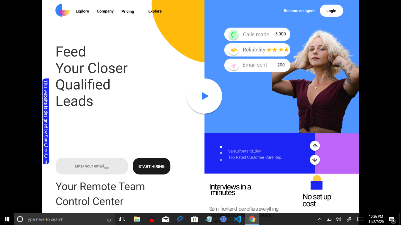 Recruitment website ui ux