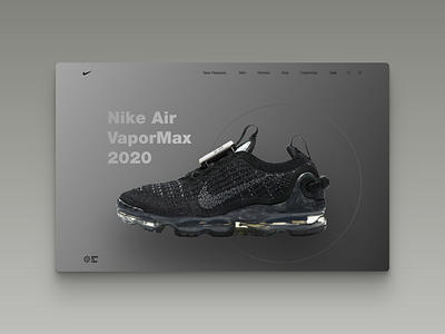 Nike promo concept concept design desktop gradient homepage modern modern design navigation nike product page promo sneakers typography ui ui design ux ux design web website website concept