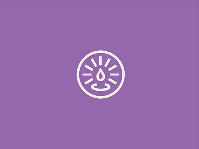 Logo for scented candles brand aromatherapy brand identity branding candle candles logo logo design natural organic purple scented wellness
