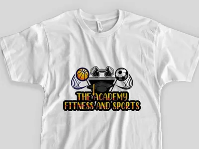 Fitness Academy logo academic academy apparel design fashion fitness fitness app fitness club fitness logo illustation knowledge logotype trendy typography vector