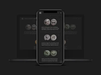 CoinCabinet.io animation branding clean coins dark theme design icons landing page layout minimal mobile modern presentation principle technology ui ui design ux web website