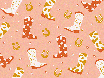 Cowboy Boots Y'all boots cowboy cowboy boots horse shoe hyde illustration pattern texas