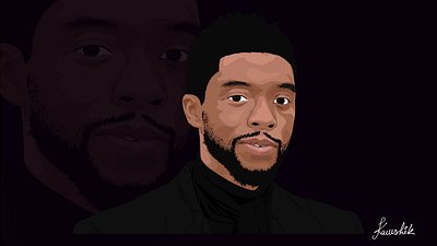 Chadwick Boseman Vector Portrait adobe illustrator adobe photoshop art artist black black panther boseman chadwick chadwick boseman digitalart forever marvel panther portrait portrait illustration tchalla vector vector illustration vectorart wakanda