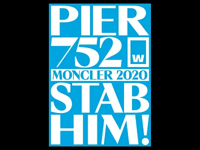 Moncler by W Type Foundry cyan david suid design filippos fragkogiannis graphic design moncler typeface poster poster design poster designer studio filippos fragkogiannis type type foundries type foundry typography typography design typography poster visual communication visual design w type foundry white