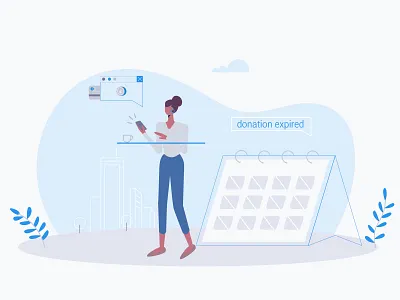 Smart Donations App application blockchain character design donation donation app explainer video mobile