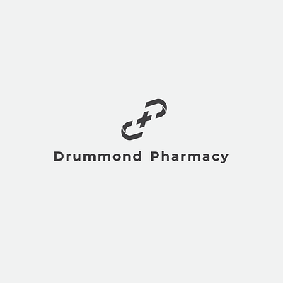 Drummond Pharmacy logo design branding design flat illustrator logo logo design minimal vector