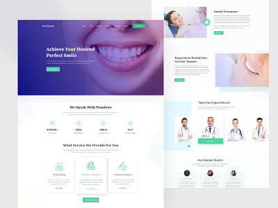 Dental care landing page agency agency branding agency landing page agency website awesome work best landing page design best of dribble best ui clean design dental dental care dental care homepage dental care landing page dental clinic design designer dribble shot homepage landingpage website design