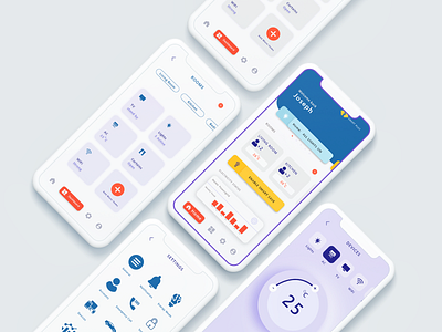 Smart home app branding design icon illustration iot iphone iphone x iphonex logo mobile mobile app mobile app design mobile design mobile ui music smart home ui ux vector