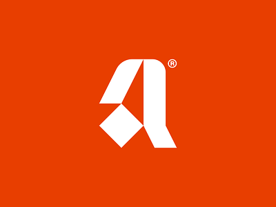 Adept — Logotype ai algorithm artificial intelligence brand identity branding intelligence lab logo logotype machines ml monogram orange research startup symbol technology