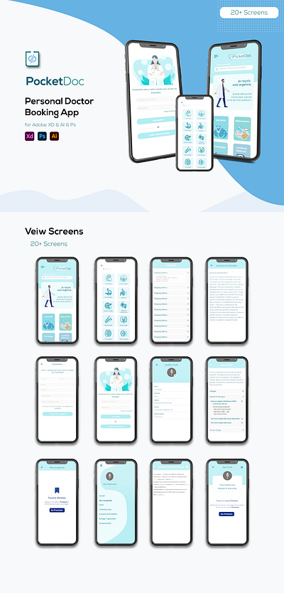 Medical mobile app UI design doctor app medical app mobile app mobile app design prototype ui ui ux uidesign