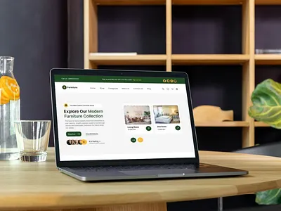 Furniture Landing Page Design app design ui ux