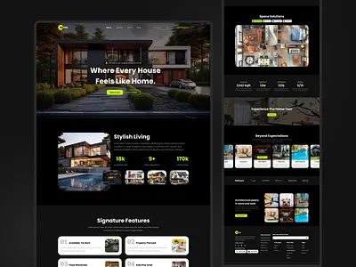 Architecture Website Landing Page UI/UX Design app design design graphic design landingpage ui ui design uiux ux design web app website website design