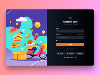 Login UI / Sign-In Screen design login theme ui ux