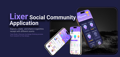 Lixer Social Community Application | B2C, B2B branding ui