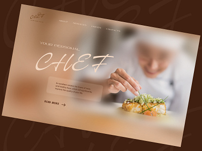 Your Personal Chef (Website Front Page Design) branding design graphic design landing logo ui